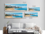 Sunny Beach, Bulgaria Panoramic Print, Vacation Gift, Bulgaria Wall Art, Beach Painting, Beach Decor, Beach Or Lakehouse Art