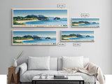 Tiritiri Matangi Island, New Zealand Panoramic Print, Vacation Gift, New Zealand Wall Art, Beach Painting, Beach Decor, Beach Or Lakehouse Art