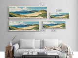 Traigh Mhor, Scotland Panoramic Beach Print, Vacation Gift, Scotland Wall Art, Framed Canvas Print, Framed Beach Painting