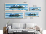 Tuba Island, Malasyia Panoramic Print, Vacation Gift, Malasyia Wall Art, Beach Painting, Beach Decor, Beach Or Lakehouse Art