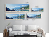 Vancouver Island, Canada Panoramic Beach Print, Vacation Gift, Canada Wall Art, Framed Canvas Print, Framed Beach Painting