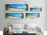 Ventanas Beach, Costa Rica Panoramic Print, Vacation Gift, Costa Rica Wall Art, Beach Painting, Beach Decor, Beach Or Lakehouse Art