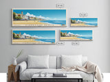 Viareggio Beach, Italy Panoramic Beach Print, Vacation Gift, Italy Wall Art, Beach Painting, Beach Decor, Beach Painting