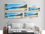 Wailoaloa Beach, Fiji Panoramic Print, Vacation Gift, Fiji Wall Art, Beach Painting, Beach Decor, Large Wall Art, Wood Frame Art