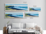 Þingeyri Beach, Iceland Panoramic Beach Print, Vacation Gift, Iceland Wall Art, Framed Canvas Print, Framed Beach Painting