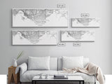 Panoramic Chula Vista City Map, California Art, Map Print, Minimalist Wall Art, Canvas Art, Housewarming Gift, Street Map Art, Closing Gift