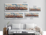 Quincy Massachusetts Panoramic Print, Creative Framed Canvas Print, City Travel Poster, Wall Art, Home Decor, Unique Gift