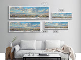 Reno Nevada Panoramic Print, Trendy Framed Canvas Print, City Travel Poster, Home Wall Art, Living Room Decoration, Unique Gift