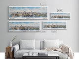 Rochester New York Panoramic Print, Stylish Framed Canvas Print, Travel Poster Art, Home Decoration, Living Room Wall Art