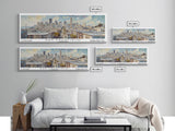 San Francisco California Panoramic Print, Beautiful Framed Canvas Print, Travel Poster Art, Home Decor, Living Room Wall Art