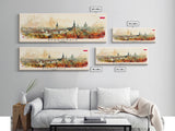 Bydgoszcz Poland Travel Art, City Art, Framed Canvas Print or Metal Wall Art, Europe Travel Poster, Panoramic Wall Art, Extra Wide Wall Art