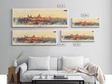 Krakow Poland Travel Art, City Art, Framed Canvas Print or Metal Wall Art, Europe Travel Poster, Panoramic Wall Art, Extra Wide Wall Art