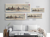 Liverpool United Kingdom Travel Art, City Art, Framed Canvas Print or Metal Wall Art, Europe Travel Poster, Panoramic Wall Art, Extra Wide Wall Art