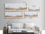 Makiivka Ukraine Panoramic Travel Poster, Framed Canvas Print or Metal Wall Art, Travel Art, Home Decor, Panoramic Painting, Midcentury Art