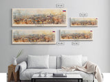 Nitra Slovakia Wall Art, Panoramic Travel Poster, Panoramic Framed Canvas Print, City Wall Art, Wall Hanging Home Decor, Travel Art