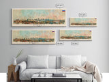 Ryazan Russia Panoramic Travel Poster, Framed Canvas Print or Metal Wall Art, Travel Art, Home Decor, Panoramic Painting, Midcentury Art