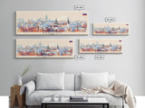 Saratov Russia Wall Art, Panoramic Travel Poster, Panoramic Framed Canvas Print, City Wall Art, Wall Hanging Home Decor, Travel Art