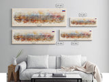 Ufa Russia Wall Art, Panoramic Travel Poster, Panoramic Framed Canvas Print, City Wall Art, Wall Hanging Home Decor, Travel Art