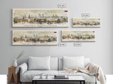 Veliky Novgorod Russia Wall Art, Panoramic Travel Poster, Panoramic Framed Canvas Print, City Wall Art, Wall Hanging Home Decor, Travel Art