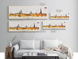 Vladimir Russia Wall Art, Panoramic Travel Poster, Panoramic Framed Canvas Print, City Wall Art, Wall Hanging Home Decor, Travel Art