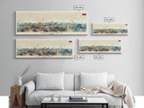 Volzhsky Russia Travel Art, City Art, Framed Canvas Print or Metal Wall Art, Europe Travel Poster, Panoramic Wall Art, Extra Wide Wall Art