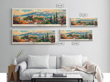 Athens Greece Travel Art, City Art, Framed Canvas Print or Metal Wall Art, Europe Travel Poster, Panoramic Wall Art, Extra Wide Wall Art