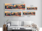 Bydgoszcz Poland Travel Art, City Art, Framed Canvas Print or Metal Wall Art, Europe Travel Poster, Panoramic Wall Art, Extra Wide Wall Art