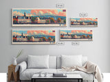 Fredrikstad Norway Travel Art, City Art, Framed Canvas Print or Metal Wall Art, Europe Travel Poster, Panoramic Wall Art, Extra Wide Wall Art