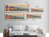 Irkutsk Russia Wall Art, Panoramic Travel Poster, Panoramic Framed Canvas Print, City Wall Art, Wall Hanging Home Decor, Travel Art