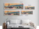 Liberec Czech Republic Travel Art, City Art, Framed Canvas Print or Metal Wall Art, Europe Travel Poster, Panoramic Wall Art, Extra Wide Wall Art