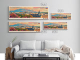 Nizhnekamsk Russia Travel Print Wall Art, Panoramic City Art, Travel Art, Wall Decor, Vacation Gift, Framed Canvas Print Or Metal Art