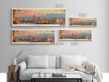 Padua Italy Wall Art, Panoramic Travel Poster, Panoramic Framed Canvas Print, City Wall Art, Wall Hanging Home Decor, Travel Art