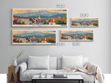 Pančevo Serbia Wall Art, Panoramic Travel Poster, Panoramic Framed Canvas Print, City Wall Art, Wall Hanging Home Decor, Travel Art