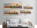 Pardubice Czech Republic Travel Art, City Art, Framed Canvas Print or Metal Wall Art, Europe Travel Poster, Panoramic Wall Art, Extra Wide Wall Art