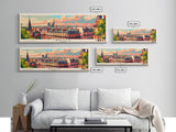 Reims France Travel Art, City Art, Framed Canvas Print or Metal Wall Art, Europe Travel Poster, Panoramic Wall Art, Extra Wide Wall Art