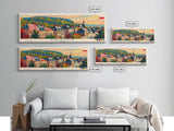 Rzeszow Poland Wall Art, Panoramic Travel Poster, Panoramic Framed Canvas Print, City Wall Art, Wall Hanging Home Decor, Travel Art