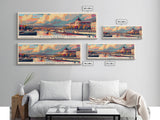 Southampton United Kingdom Wall Art, Panoramic Travel Poster, Panoramic Framed Canvas Print, City Wall Art, Wall Hanging Home Decor, Travel Art