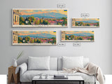 Vinnytsia Ukraine Travel Print Wall Art, Panoramic City Art, Travel Art, Wall Decor, Vacation Gift, Framed Canvas Print Or Metal Art