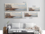 Lake Mattamuskeet North Carolina Framed Canvas Print, Lake House Decor, Panoramic Wall Art, Travel Poster, Beautiful Lakeview Painting, Modern Art