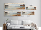 Lake Powell Utah Framed Canvas Print, Lake House Decor, Panoramic Wall Art, Travel Poster, Serene Landscape Painting, Modern Art