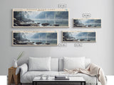 Rough River Lake Kentucky Framed Canvas Print, Lake House Decor, Panoramic Wall Art, Travel Poster, Serene Landscape Painting, Bedroom Decor