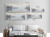 Waconda Lake Kansas Panoramic Wall Art, Framed Canvas Print, Lake House Decor, Travel Poster, Beautiful Lake Scene, Home Art