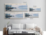 Wellesley Lake Panoramic Wall Art, Framed Canvas Print, Lake House Decor, Travel Poster, Beautiful Lake Scene, Home Art