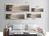 Wheatley Lake Maryland Panoramic Wall Art, Framed Canvas Print, Lake House Decor, Travel Poster, Serene Landscape, Home Decor