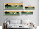 Lake Tulane, Florida Panoramic Wall Art Framed Canvas Print, Midcentury Modern, Pop Art, Home Decor, Travel Poster, Living Room Art