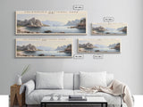 Calanques National Park COUNTRY | Framed Travel Poster Canvas Print | Trendy Wall Art | Watercolor Painting | Living Room Art | Unique Art