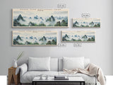 Khao Sok National Park COUNTRY | Framed Travel Poster Canvas Print | Trendy Wall Art | Watercolor Painting | Living Room Art | Unique Art