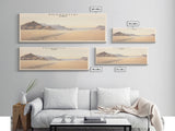 Sossusvlei COUNTRY | Framed Travel Poster Canvas Print | Trendy Wall Art | Watercolor Painting | Living Room Art | Unique Art