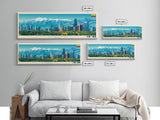 Ambato, Ecuador Panoramic Travel Poster Canvas Print, Ambato, Ecuador Painting, Ecuador Art, Ambato Travel Art, Guest Room Painting