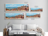 Antofagasta, Chile Panoramic Travel Poster Canvas Print, Antofagasta, Chile Painting, Chile Art, Antofagasta Travel Art, Guest Room Painting